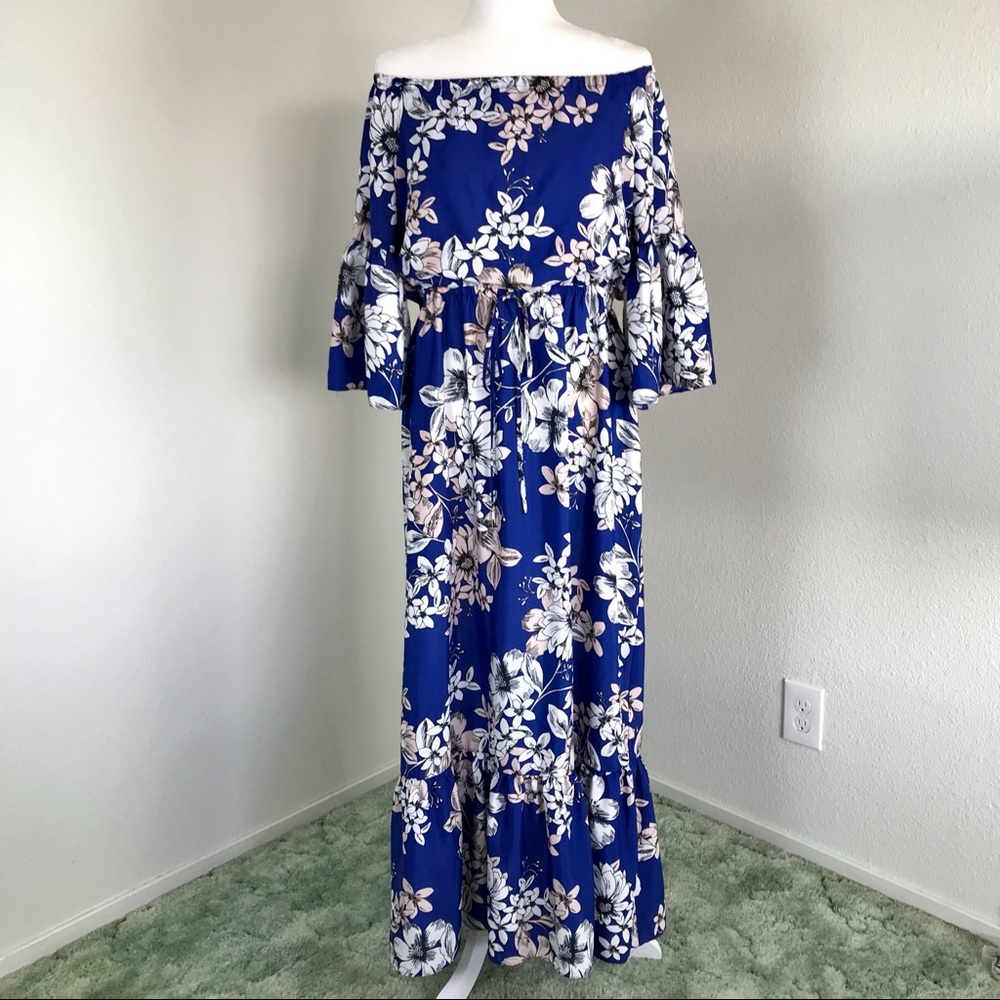 Eliza J. Off the shoulder dress